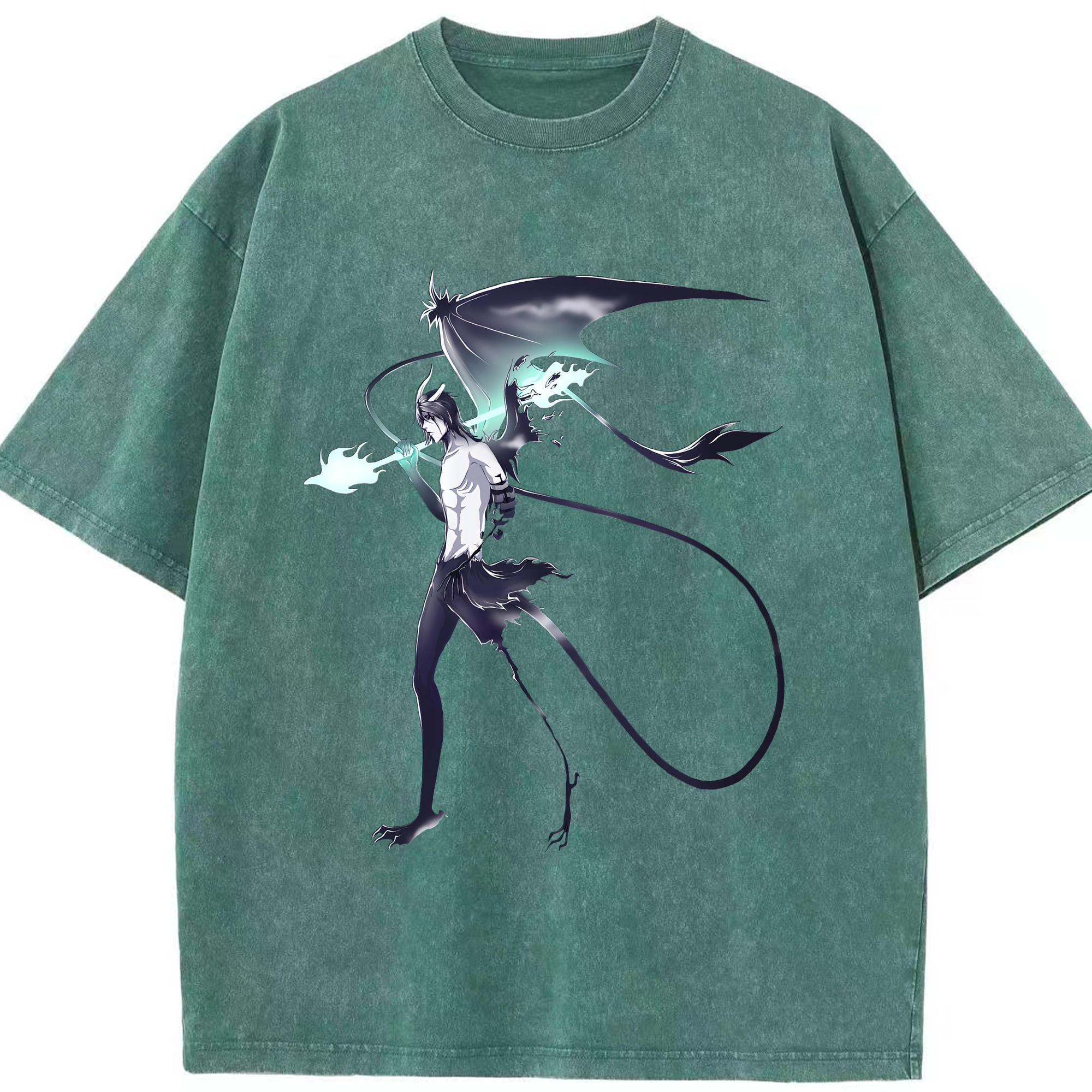（画像用） ブリーチ ウルキオラ·シファー BLEACH Ulquiorra cifer 綿100% ヴィンテージ風 半袖Tシャツ（フロントプリント）